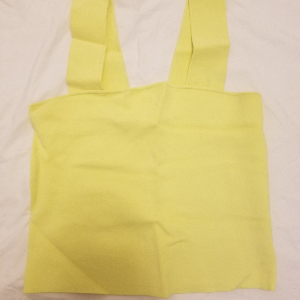 Alice + Olivia neon yellow tank top